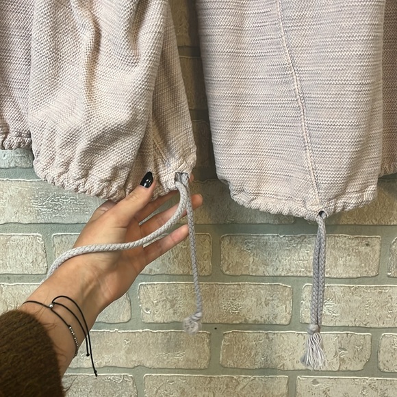 Free People Knit Ribbed Flow Pants- Size L - Picture 5 of 7